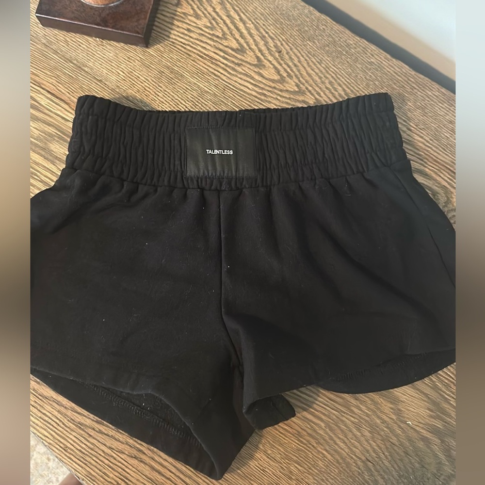 TALENTLESS Black Athletic Shorts
